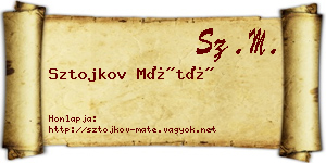 Sztojkov Máté névjegykártya